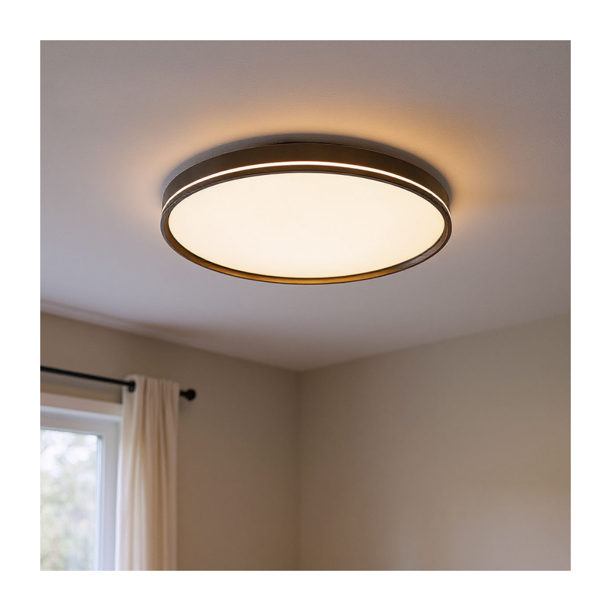 Bronze Halo Ceiling Light